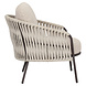 AVH-Collectie Sarenza lounge tuinstoel zand rope terre frame