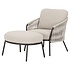 Sarenza lounge balkonset 2 delig zand rope terre frame