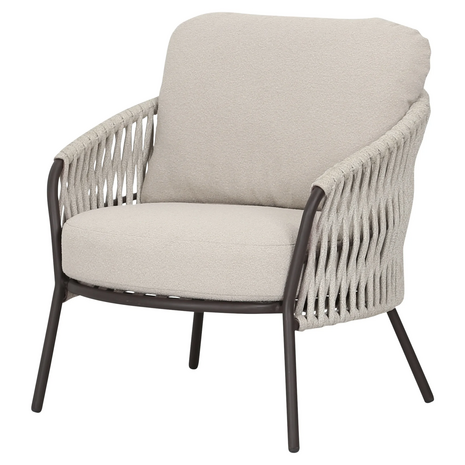 AVH-Collectie Sarenza lounge balkonset 2 delig zand rope terre frame