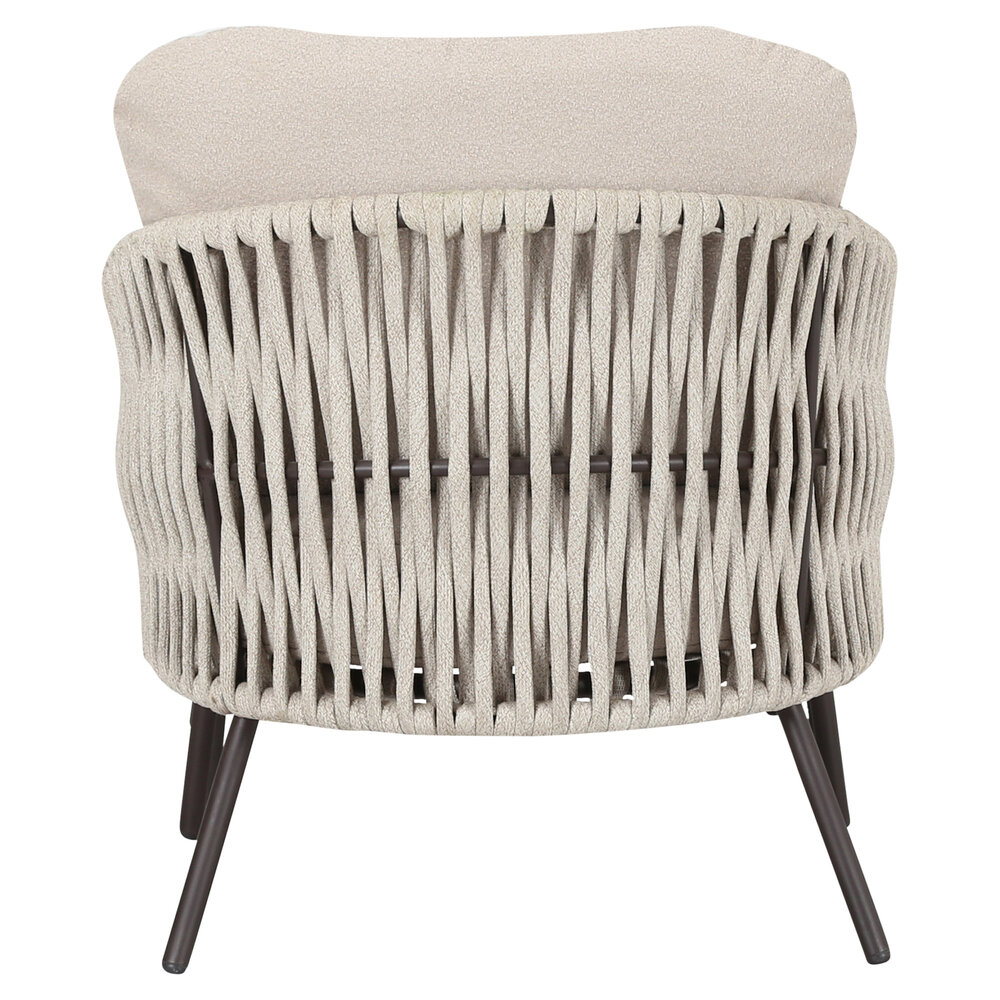 AVH-Collectie Sarenza lounge balkonset 2 delig zand rope terre frame