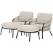 AVH-Collectie Sarenza lounge balkonset 4 delig zand rope terre frame