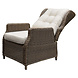 AVH-Collectie Ibiza stoel bank dining verstelbare loungeset 6 delig bruin wicker | naturel mixed weave kussen