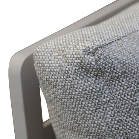 AVH-Collectie Lola hoek loungeset 5-delig aluminium latte zand teak