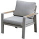 AVH-Collectie Lola stoel bank loungeset 4 delig latte zand aluminium teaktafel