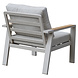 AVH-Collectie Lola stoel bank loungeset 4 delig latte zand aluminium teaktafel