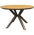 Quincy dining tuintafel latte 144xH75 cm rond polywood blad
