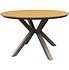 Quincy dining tuintafel latte 120xH75 cm rond polywood blad