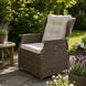 AVH-Collectie Ibiza dining tuinstoel verstelbaar bruin wicker | naturel mixed weave kussens AVH-Collectie Ibiza dining tuinstoel verstelbaar bruin wicker | naturel mixed weave kussens