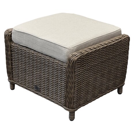 AVH-Collectie Ibiza dining hoek loungeset 7 delig verstelbaar bruin wicker | naturel mixed weave kussens AVH-Collectie Ibiza dining hoek loungeset 7 delig verstelbaar bruin wicker | naturel mixed weave kussens