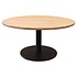 Torino low dining tuintafel teakblad 140 cm rond H71 cm terre / bruin Torino low dining tuintafel teakblad 140 cm rond H71 cm terre / bruin