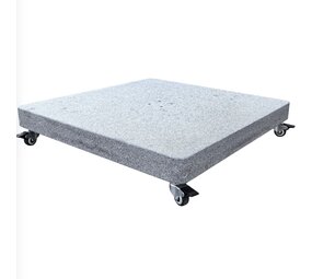 AVH-Collectie AVH parasolvoet 125 kg Hacienda / Siesta met 4 wielen robuust graniet  (6,4x6,4)