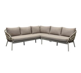 AVH-Collectie Montreal hoekbank loungeset 2 delig taupe rope AVH-Collectie Montreal hoekbank loungeset 2 delig taupe rope