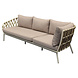 AVH-Collectie Montreal hoekbank loungeset 2 delig taupe rope