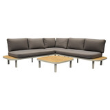 AVH-Collectie Amore platform hoek loungeset 3 delig latte zand aluminium AVH-Collectie Amore platform hoek loungeset 3 delig latte zand aluminium