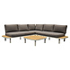 AVH-Collectie Amore platform hoek loungeset 3 delig latte zand aluminium AVH-Collectie Amore platform hoek loungeset 3 delig latte zand aluminium