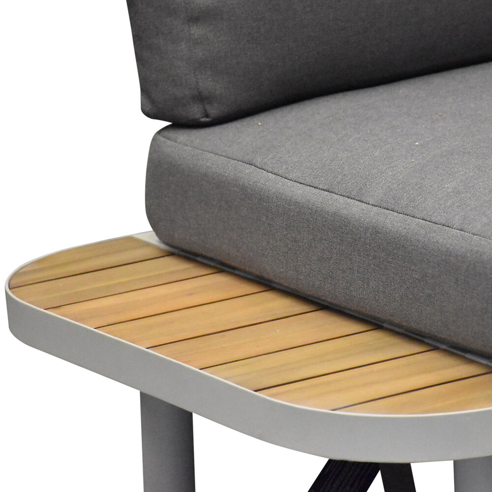 AVH-Collectie Amore platform hoek loungeset 2 delig latte zand aluminium AVH-Collectie Amore platform hoek loungeset 2 delig latte zand aluminium