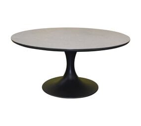AVH-Collectie Flair dining tuintafel rond 158 cm antraciet keramiek