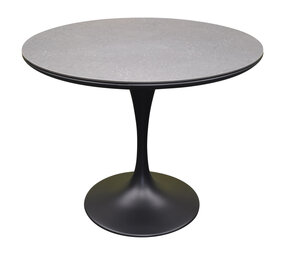 AVH-Collectie Flair dining tuintafel rond 90 cm antraciet keramiek AVH-Collectie Flair dining tuintafel rond 90 cm antraciet keramiek