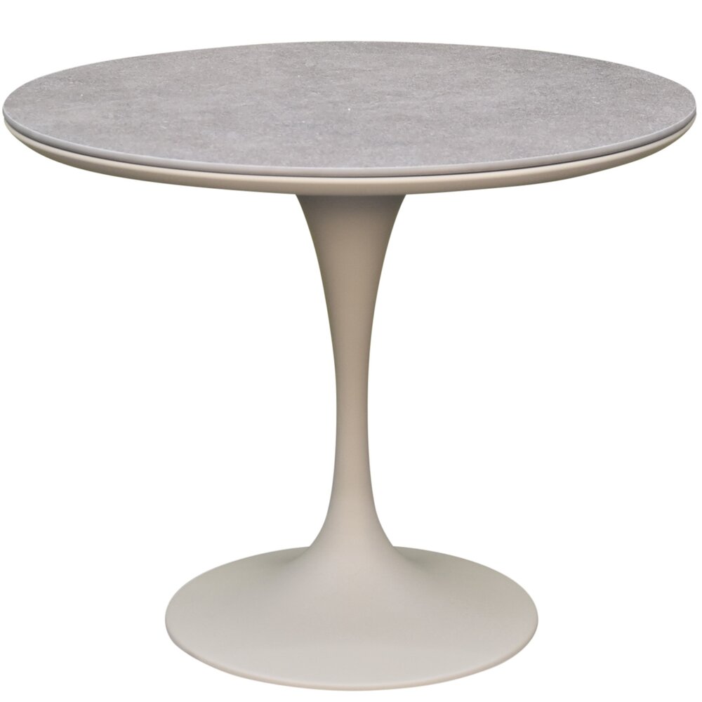 AVH-Collectie Flair dining tuintafel rond 90 cm latte keramiek