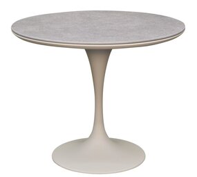 AVH-Collectie Flair dining tuintafel rond 90 cm latte keramiek