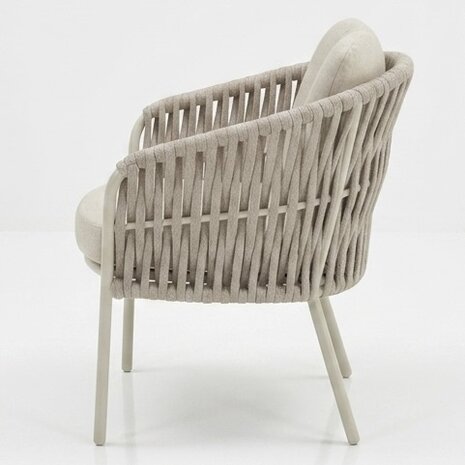 AVH-Collectie Sarenza dining tuinstoel rope zand frame AVH-Collectie Sarenza dining tuinstoel rope zand frame