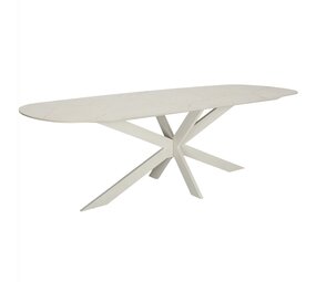AVH-Collectie Derby dining tafel 240x100x77 cm latte