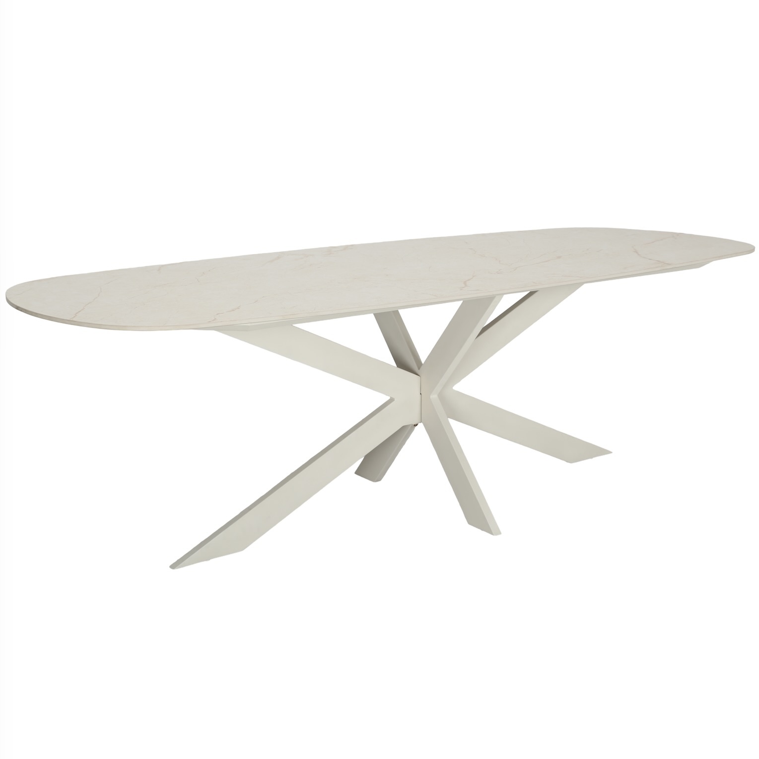 AVH-Collectie Derby dining tafel 240x100x77 cm latte