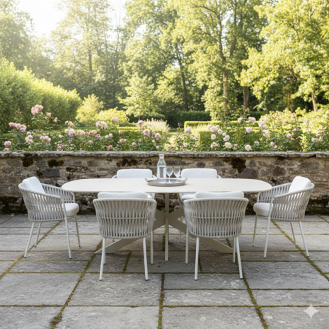 AVH-Collectie Derby dining tafel 240x100x77 cm latte AVH-Collectie Derby dining tafel 240x100x77 cm latte