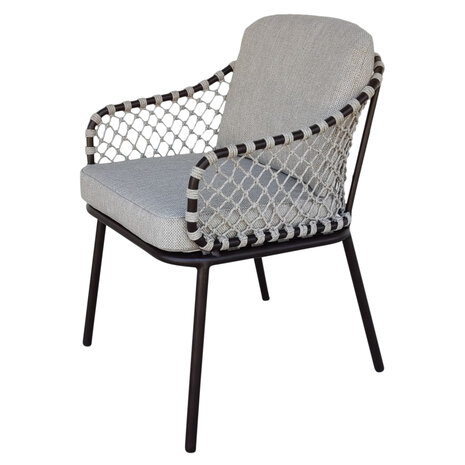 AVH-Collectie Sanoa dining tuinstoel terre frame zand rope AVH-Collectie Sanoa dining tuinstoel terre frame zand rope