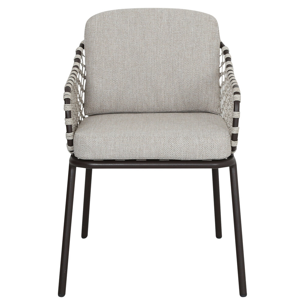 AVH-Collectie Sanoa dining tuinstoel terre frame zand rope AVH-Collectie Sanoa dining tuinstoel terre frame zand rope
