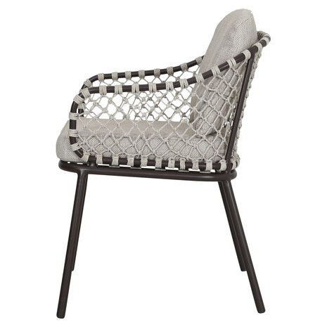 AVH-Collectie Sanoa dining tuinstoel terre frame zand rope AVH-Collectie Sanoa dining tuinstoel terre frame zand rope