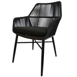 AVH-Collectie Chianti dining tuinstoel zwart rope - Gracebay 161 AVH-Collectie Chianti dining tuinstoel zwart rope - Gracebay 161