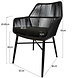 AVH-Collectie Chianti dining tuinstoel zwart rope - Gracebay 161