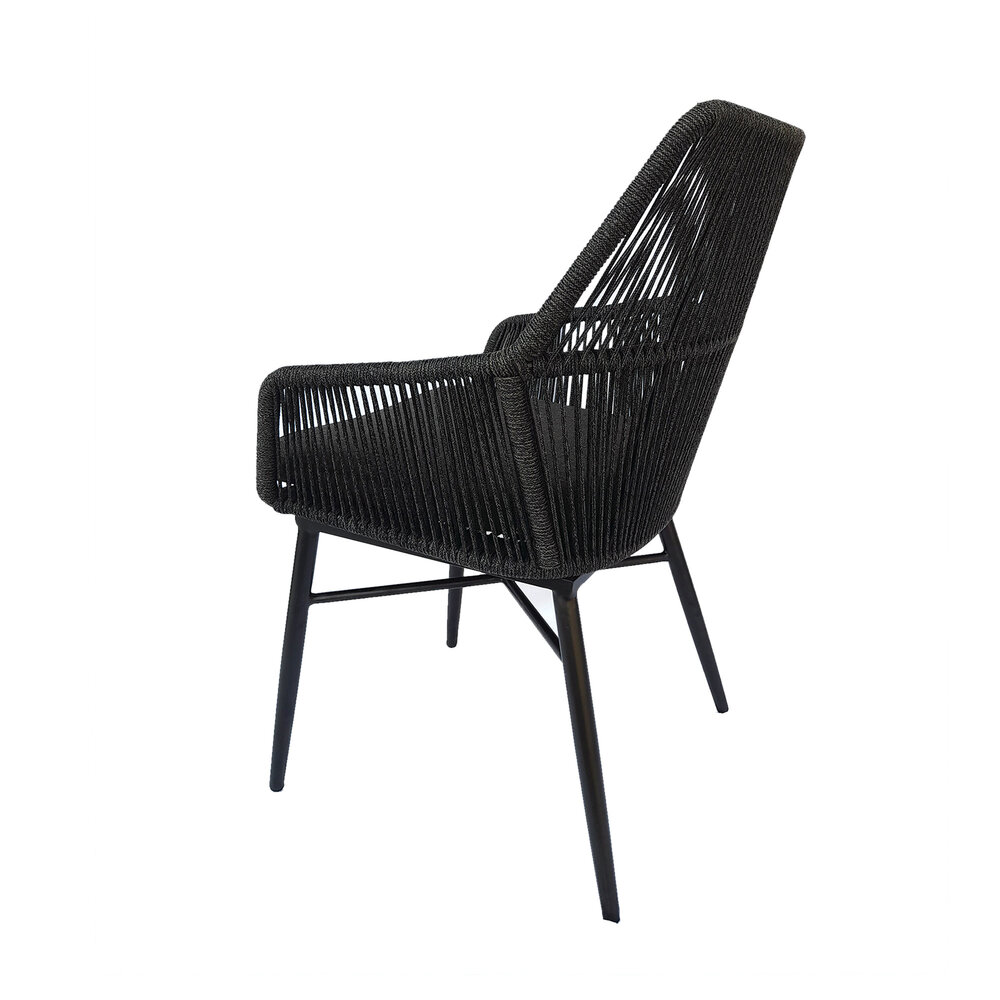 AVH-Collectie Chianti dining tuinstoel zwart rope - Gracebay 161
