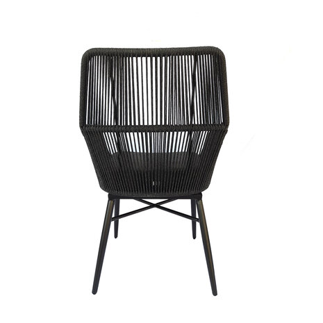 AVH-Collectie Chianti dining tuinstoel zwart rope - Gracebay 161