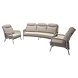 AVH-Collectie Monza stoel bank loungeset 3 delig verstelbaar latte rope