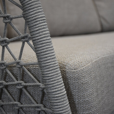AVH-Collectie Monza stoel bank loungeset 3 delig verstelbaar latte rope