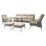 AVH-Collectie Monza stoel bank dining loungeset 6 delig verstelbaar latte rope AVH-Collectie Monza stoel bank dining loungeset 6 delig verstelbaar latte rope