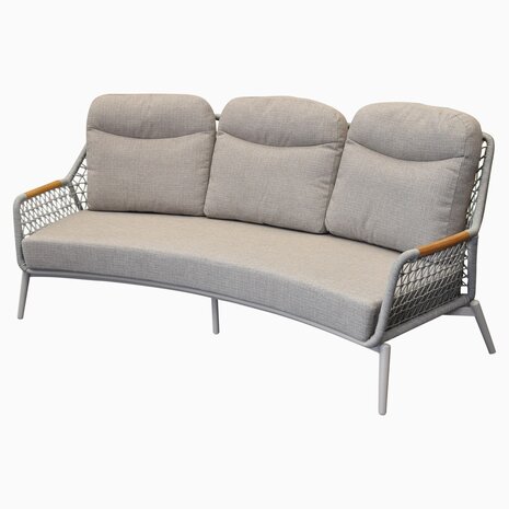 AVH-Collectie Monza stoel bank dining loungeset 6 delig verstelbaar latte rope