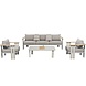 Higold Pardee stoel bank loungeset 4 delig aluminium latte Higold Higold Pardee stoel bank loungeset 4 delig aluminium latte Higold