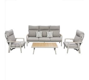 Higold Emoti stoel bank verstelbare loungeset 4 delig latte Higold Higold Emoti stoel bank verstelbare loungeset 4 delig latte Higold