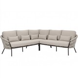 AVH-Collectie Sarenza hoek loungeset 3 delig zand rope terre frame AVH-Collectie Sarenza hoek loungeset 3 delig zand rope terre frame