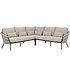 Sarenza hoek loungeset 3 delig zand rope terre frame