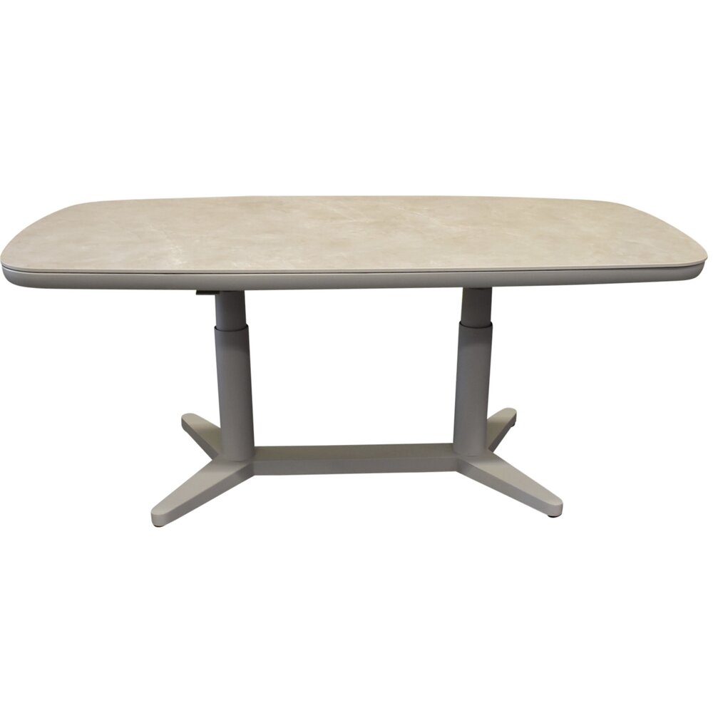 AVH-Collectie Lentas dining tuintafel boat shape 180x90xH53-74,5 cm in hoogte verstelbaar zand AVH-Collectie Lentas dining tuintafel boat shape 180x90xH53-74,5 cm in hoogte verstelbaar zand