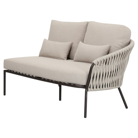 AVH-Collectie Sarenza hoek loungeset 4 delig zand rope terre frame