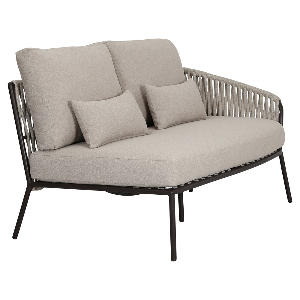 AVH-Collectie Sarenza hoek loungeset 4 delig zand rope terre frame
