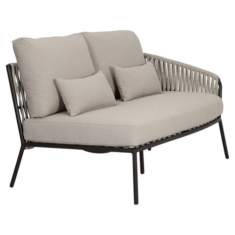 AVH-Collectie Sarenza hoek loungeset 4 delig zand rope terre frame
