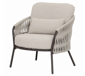 AVH-Collectie Sarenza lounge tuinstoel zand rope terre frame