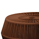 AVH-Collectie Mirano voetenbank aluminium rope bruin AVH-Collectie Mirano voetenbank aluminium rope bruin