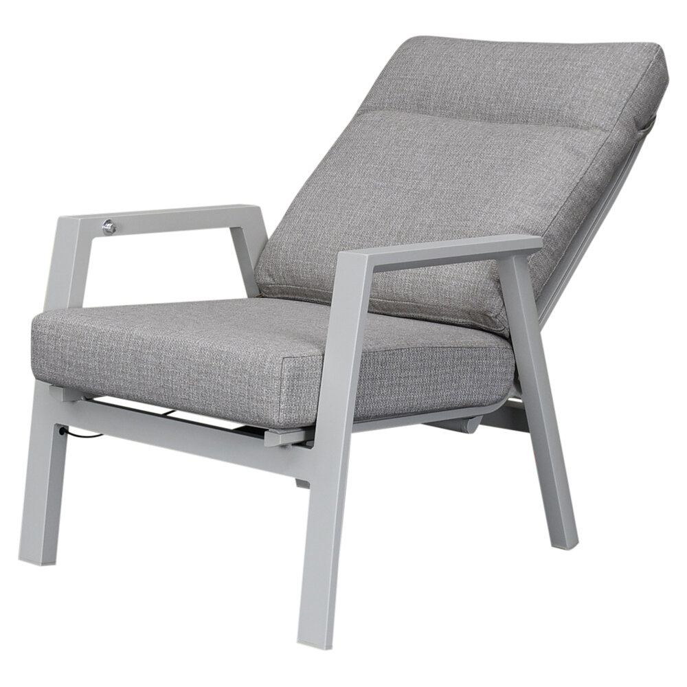 AVH-Collectie Vegas lounge tuinstoel verstelbaar aluminium latte AVH-Collectie Vegas lounge tuinstoel verstelbaar aluminium latte